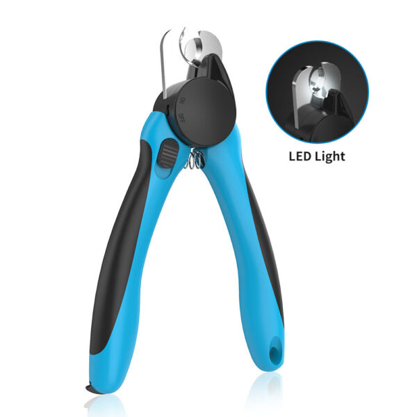 LED Pet Nail Clippers with Safety Guard – Stainless Steel Cutter & Free Nail File - Image 2
