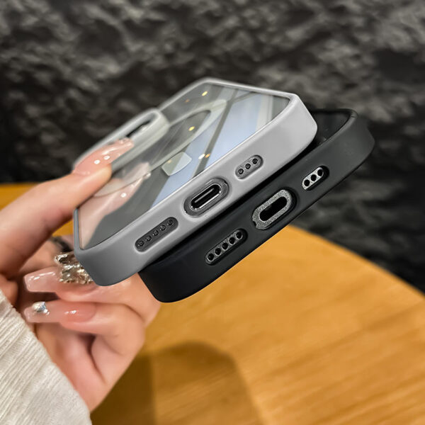 Luxury Shockproof Clear Transparent Phone Case for iPhone 12 13 14 15 16 16e Pro Max Wireless Charging Magnetic Back Cover Funda - Image 10