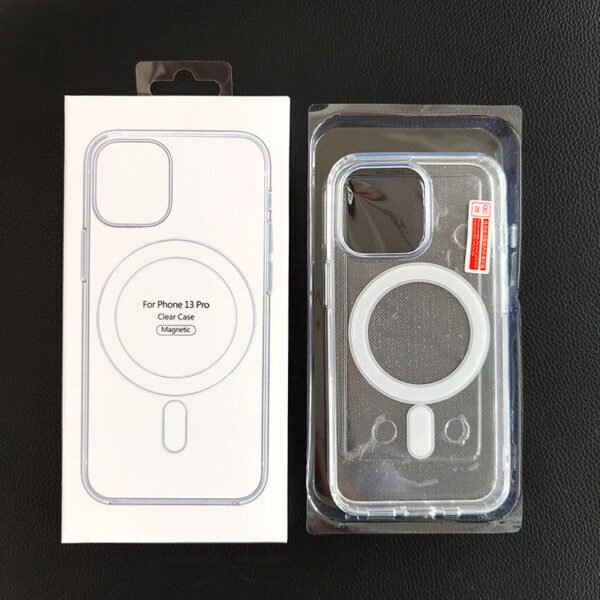 Transparent Acrylic Phone Case With Box for iPhone 17, 17 Pro, 16E – Clear Magnetic Case for iPhone 16, 15, 14, Pro Max Back Cover - Image 5