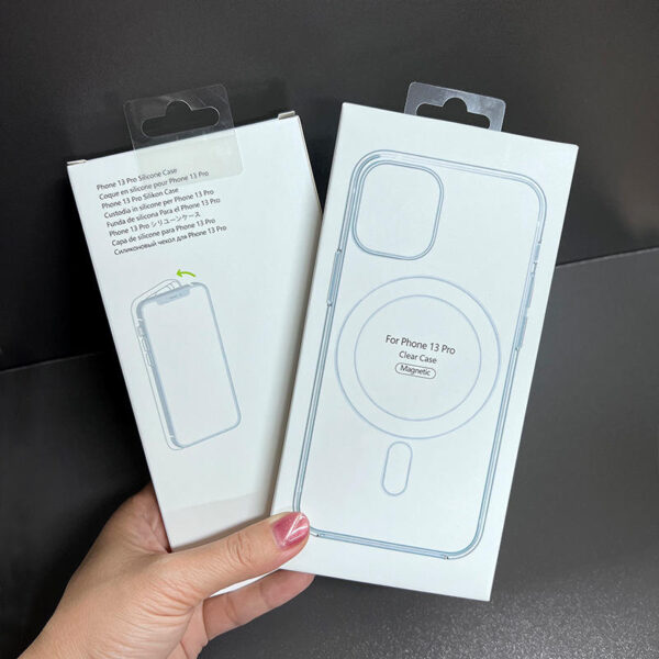 Transparent Acrylic Phone Case With Box for iPhone 17, 17 Pro, 16E – Clear Magnetic Case for iPhone 16, 15, 14, Pro Max Back Cover - Image 4