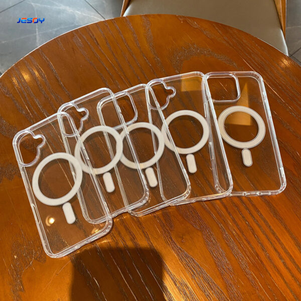 Original Transparent Shockproof Magnet Clear Mobile Cover Magnetic Phone Cases for iPhone 16 15 14 Pro Max - Image 5