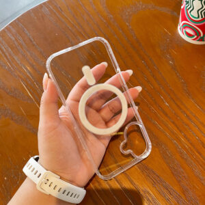 Original Transparent Shockproof Magnet Clear Mobile Cover Magnetic Phone Cases for iPhone 16 15 14 Pro Max