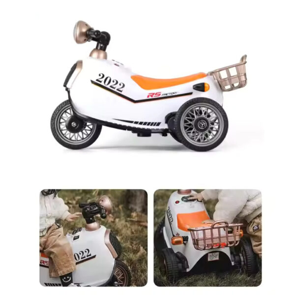 Chengji Kid Toy Tricycle Electric Bike Retro Multifunctional Baby Rechargeable Electric Motorcycle for Children - Image 4
