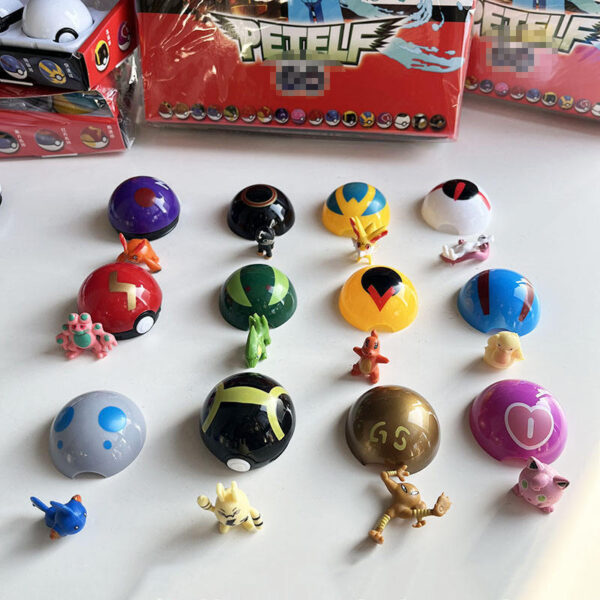 12-Piece Mini Pokémon Action Figure Set – 5cm Pocket Monsters with Poké Balls & Capsule Toys - Image 5