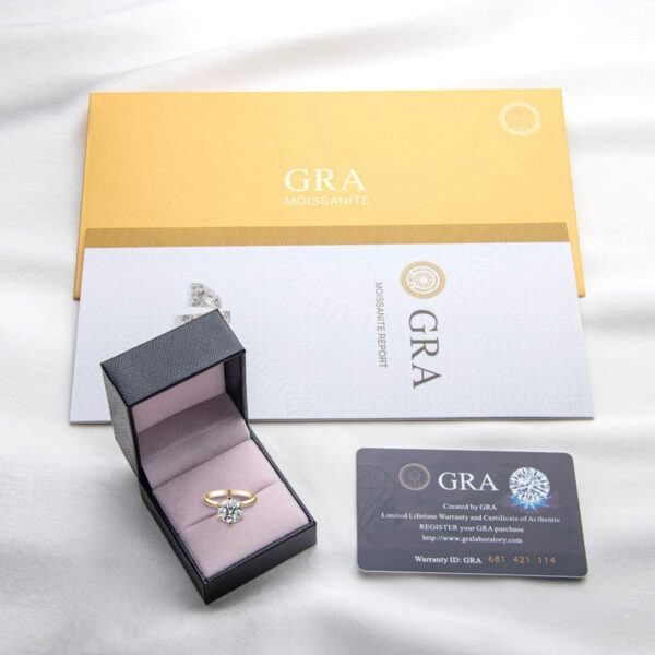 Custom Moissanite Engagement Rings – 0.5CT to 3CT 925 Sterling Silver Gold-Plated Jewelry - Image 5
