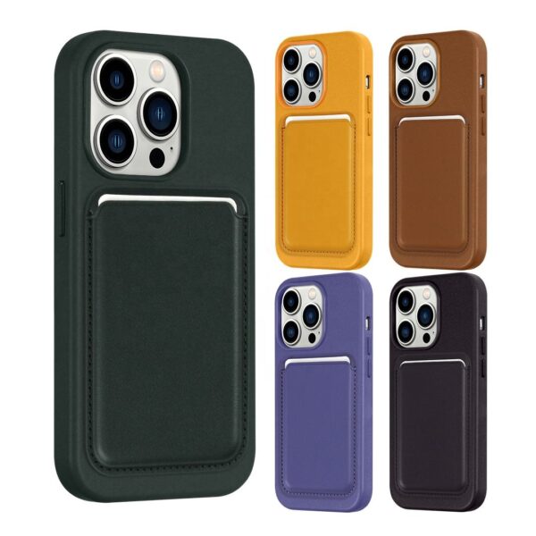 Official Leather Cell Phone Cover for Iphone 15 14 13 Pro Cases With Magnetic Wallet Leather Casing Magnet Phone Case - Image 6