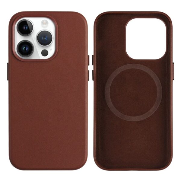 Official Leather Cell Phone Cover for Iphone 15 14 13 Pro Cases With Magnetic Wallet Leather Casing Magnet Phone Case - Image 5