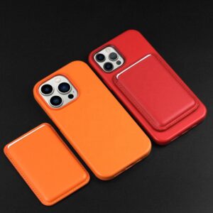 Official Leather Cell Phone Cover for Iphone 15 14 13 Pro Cases With Magnetic Wallet Leather Casing Magnet Phone Case