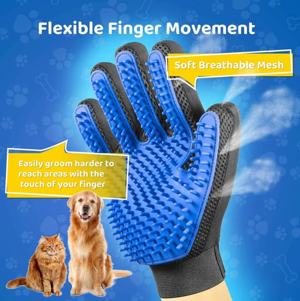 Pet Accessories Pet Massage Tool Hair Remover Deshedding Dog Cat Hair Grooming Gloves - Image 6