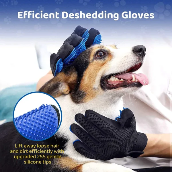 Pet Accessories Pet Massage Tool Hair Remover Deshedding Dog Cat Hair Grooming Gloves - Image 5
