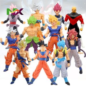 17-18CM Anime Dragoned Ball Z Super Saiyan Son Goku Broly Vegeta Anime Action Figure Model Gifts Collectible Figurines for Kids