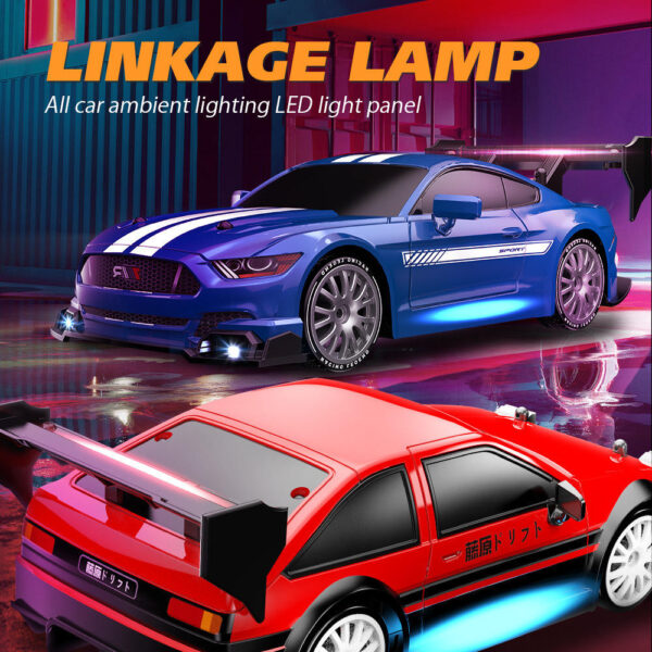 2025 1:24 Mini RC Drift Car – High-Speed Racing Toy with LED Lights for Kids - Image 8