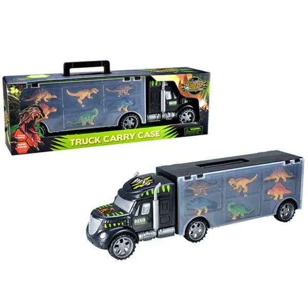 Dinosaur Transport Truck with 6 Realistic Dinosaur Figures - Image 3