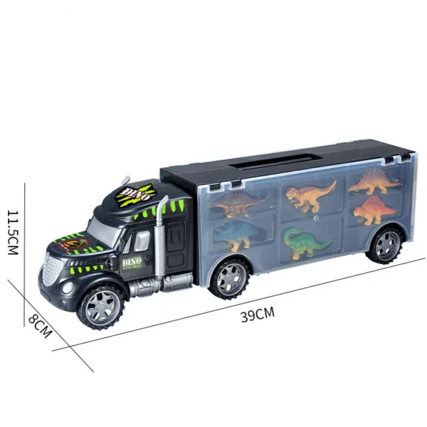 Dinosaur Transport Truck with 6 Realistic Dinosaur Figures - Image 5